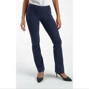 Betabrand Dress Pant Yoga Pant Straight Leg Navy W0076-SF Size Medium